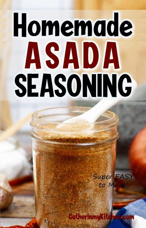 Asada Seasoning Recipe, Steak Taco Seasoning, Carne Asada Seasoning, Homemade Seasoning Mixes, Asada Marinade, Meat Marinades, Carne Asada Marinade, Carne Asada Fries, Carne Asada Recipes