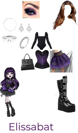 Elissabat Costume Ideas, Ellisabat Halloween Costume, Cute Pretty Halloween Costumes, Mister High Costume, Elissabat Halloween Costume, Elissabat Monster High Costume, Ellisabat Outfit, Elissabat Inspired Outfit, Diy Monster High Costume