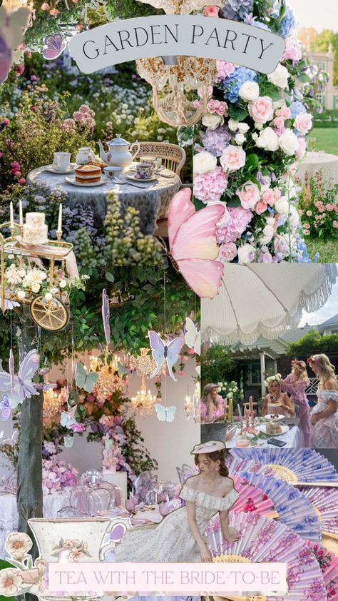 Bridgerton Themed Bachelorette Party, Secret Garden Party Ideas, Whimsical Garden Bridal Shower Ideas, Whimsical Garden Party Ideas, Bridergton Outfit, Garden Party Aesthetic, Whimsical Garden Party, Soiree Ideas, Bridgerton Theme