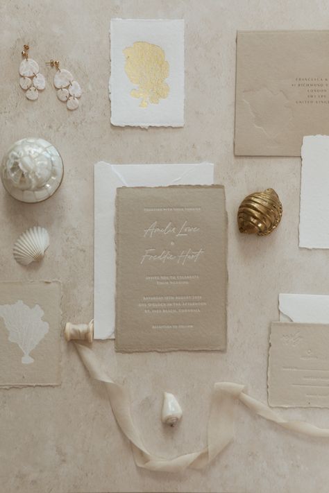 Luxury Beach Wedding Invitation, Autumn Coastal Wedding, Coastal European Wedding, Neutral Coastal Wedding, Chic Coastal Wedding, Neutral Wedding Invites, Vintage Coastal Wedding, Coastal Fall Wedding, Beach Stationary