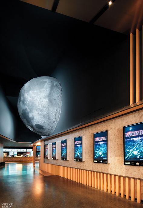 It's Full Moon Ahead at the Premiere Cinema in Wuxi, China Korean Lantern, Garden Pavillion, Cinema Architecture, Roof Truss Design, Workplace Office, Innovative Office, Cinema Design, Spa Interior Design, Spatial Concepts