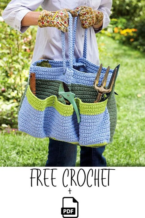 free crochet patterns;crochet projects;crochet patterns;crochet patterns free;crochet bag;crochet bag pattern;crochet bag boho;crochet bag pattern free;crochet bag tutorials;crochet bag easy;crochet bag handles;crochet bag pattern free easy;crochet bag beginner;crochet purse;crochet purse pattern free; Mochila Crochet, Crochet Free Patterns, Crochet Garden, Garden Bags, Free Crochet Bag, Creative Crochet, Yarn Bag, All Free Crochet, Backyard Farming