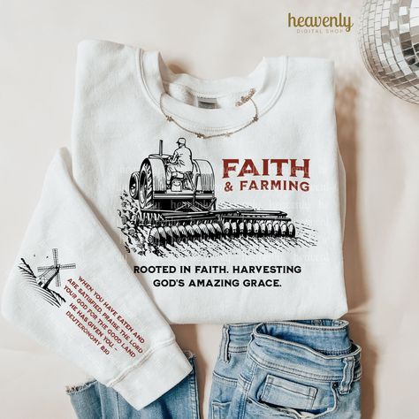 Support Your Local Farmer, Jesus Clothes, Christian Shirts Designs, Christ Is Risen, Grow In Grace, Popular Now, Bloom Where You Are Planted, Cute Shirt Designs, Christian Png