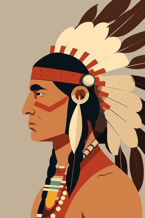 Native Indian Drawing, African Abstract Art, Apache Native American, Indian Drawing, Native American Drawing, Native American Feathers, Native Artwork, Native American Paintings, Indian Illustration