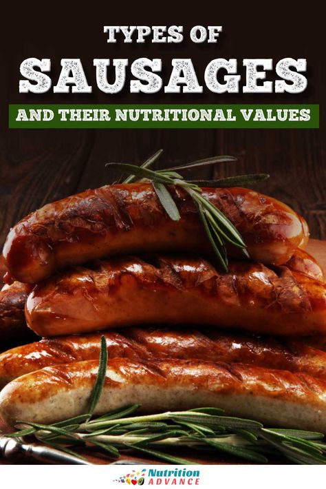 A guide to 18 different types of sausages, their nutritional values, ingredients, origin, and more. How do some of the most popular types of sausages in the world compare? Find out here! Sausage Types, Types Of Sausage, German Sausage, Best Sausage, Healthy Meats, Grilled Sausage, Beef Sausage, Nutrition Articles, Smoked Cooking