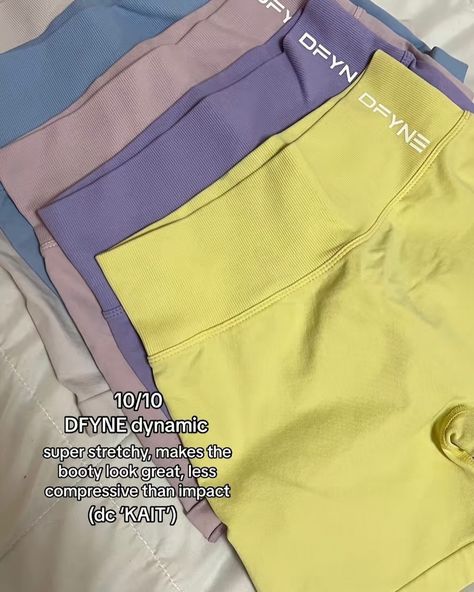 rating gym shorts 🧚🏻🍓🫧🌈🦋 @dfyne.official | code KAIT #dfyne #gymfit #gymoutfit #workoutmotivation #fitnessjourney #healthylifestyle Dfyne Shorts Impact, Dfyne Gym Outfit, Dfyne Shorts, Gym Outfits Shorts, Gym Baddie, 2025 Wishlist, Xmas Wishlist, Wishlist 2024, Gym Inspo