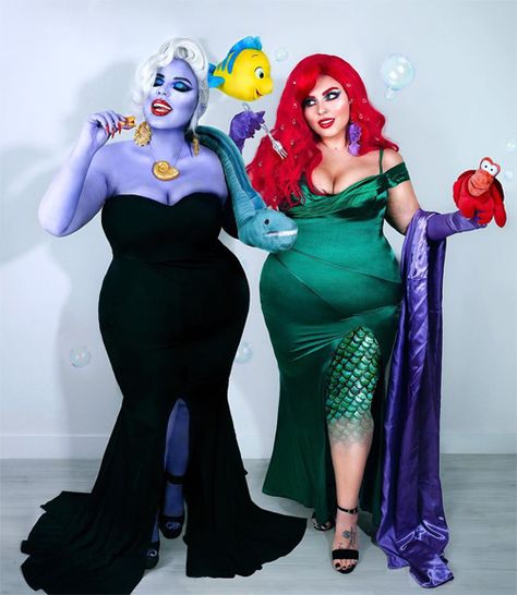 Ariel Halloween Costume, Halloween Costumes Plus Size, Ursula Costume, Halloween Costumes 2022, Ariel Costumes, American Indian Girl, Diy Costumes Women, Plus Size Halloween Costume, Disney Halloween Costumes