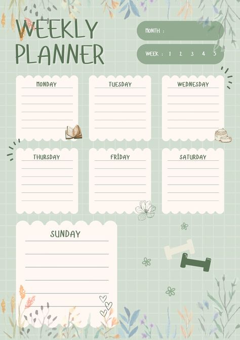 Weekly Planner free2025planner #minimalistplanner #notesaesthetictemplate🔵 Aesthetic Student, Best Weekly Planner, Doodle Planner, Student Weekly Planner, Weekly Planner Design, Weekly Planner Free Printable, Weekly Planner Free, Weekly Calendar Planner, To Do Planner