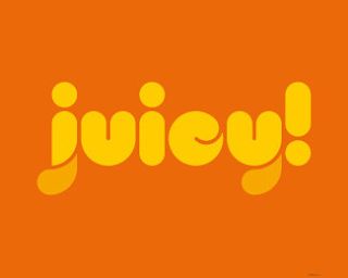 Juicy Logo Design, Orange Logo Design, Organic Font, Typographic Logos, Joy Logo, Smart Logo, Logo Typo, Juice Logo, Clever Logo Design