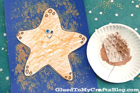 Sand Castle Craft, Paper Starfish, Castle Art Projects, Bubble Crafts, Starfish Craft, Castle Crafts, Starfish Art, Summer Kid, Beach Themed Crafts