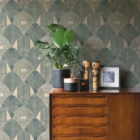 Westport Teal Geometric Wallpaper - On Sale - Bed Bath & Beyond - 39882120 Feature Wall Living Room Wallpaper, Wallpaper Hallway, Scott Living, A Street Prints, Wallpaper Uk, Iconic Wallpaper, Teal Wallpaper, Diy Wallpaper, Wallpaper Direct