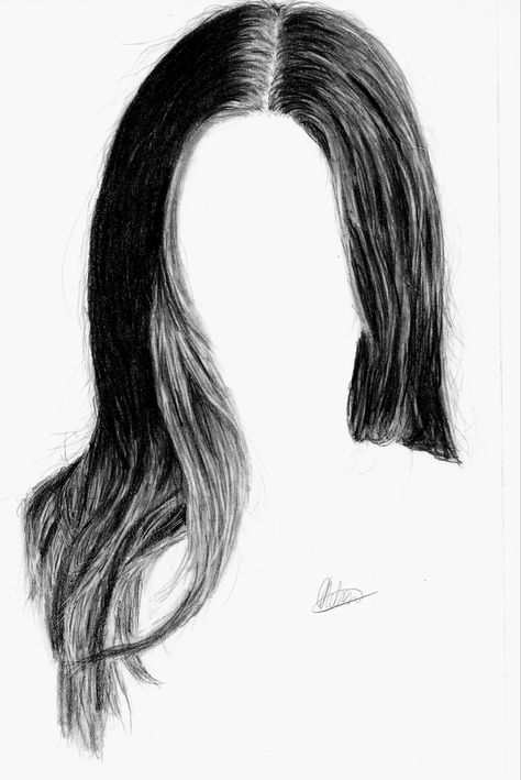 Type 1 (straight hair) hair study done using graphite pencils  #hairstyles #hairgoals #artcreative #hairgoals #graphiteart Straight Hair Drawing Tutorial, Thick Hair Drawing, Straight Hair Reference Drawing, Straight Hair Sketch, How To Draw Straight Hair, Long Straight Hair Drawing, Straight Hair Drawing Reference, Drawing Straight Hair, Straight Hair Drawing