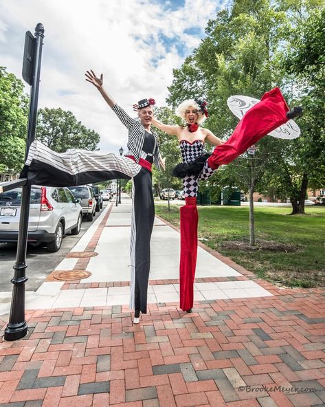 Hire Stilt Walkers for Special Events & Private Parties Stilt Walker Costume, Stilt Walker, Stilt Costume, Vintage Circus Party, Fall Carnival, Circus Costumes, Vegas Shows, Circus Costume, Fringe Festival