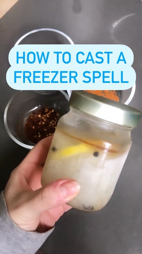 Freezing Spell, Stop Gossiping, Freezer Spell, Jar Spells, The Haunting, Witchy Things, To Cast, Positive Energy, Ritual