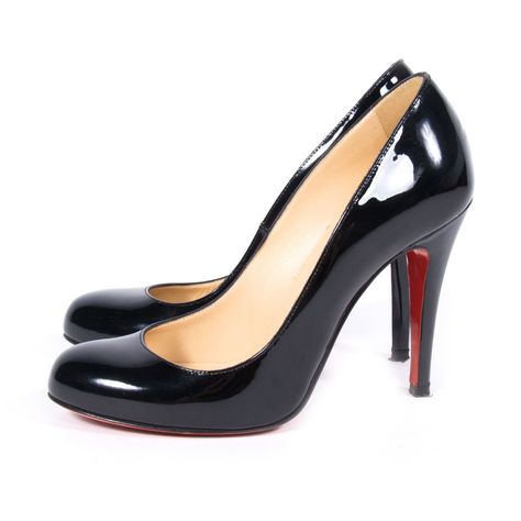 Christian Louboutin Rounded Toe Pumps #christianlouboutinoutfits Trendy Mens Shoes, Christian Louboutin Flats, Christian Louboutin Wedding Shoes, Pumps Outfit, Louboutin High Heels, Christian Louboutin Outlet, Christian Louboutin Boots, Round Toe Pumps, Christian Louboutin Heels