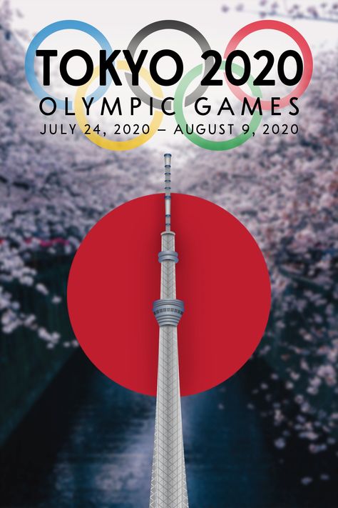 Tokyo 2020 Olympic Games Poster :: Behance Olympic Games Poster, Tokyo Olympics 2020, Games Poster, Advertising Graphic Design, 2020 Olympics, Tokyo 2020, Tokyo Olympics, Olympic Games, Design Illustration