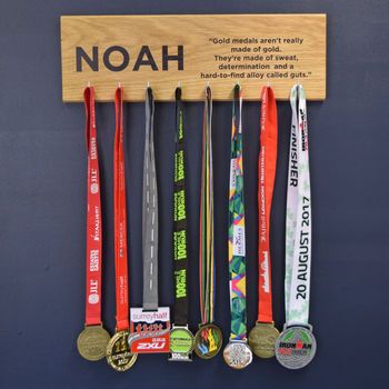 personalised oak medal hanger achievement hook board by pushka gifts | notonthehighstreet.com #gifts #presents #birthdaygifts #birthdaypresents #ideasforher #ideasforhim #personalisedgifts #birthdays #christenings #christmas #newborngifts Sports Medal Display, Hook Board, Medal Hanger Display, Medal Rack, Trophy Display, Kids Awards, Sports Medals, Award Display, Medal Holders