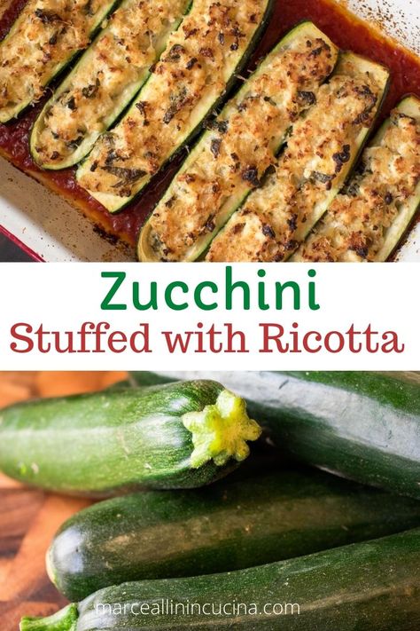 Rice Stuffed Zucchini, Zucchini Recipes With Ricotta, Zucchini Ricotta Frittata, Zucchini Boats With Ricotta Cheese, Filled Zucchini Recipes, Stuffed Zucchini Boats With Ricotta, Stuffed Zucchini Boats With Ricotta And Spinach, Stuffed Zucchini Boats With Spinach And Ricotta, Zucchini Ricotta Bake