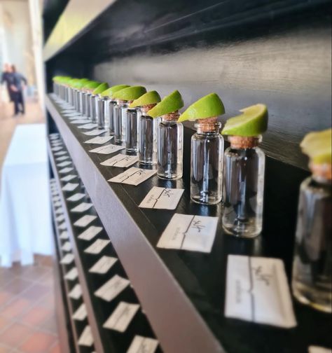 Tequila Wall Wedding, Shot Wall Wedding, Drink Wall, Dark Wedding Theme, Champagne Wall, Table Assignments, Party 2023, 33rd Birthday, Shot Ideas