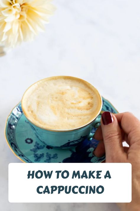 How to Make a Cappuccino Best Cappuccino Recipe, Make Cappuccino At Home, Fun Coffee Drinks, Cappuccino At Home, How To Make Cappuccino, French Vanilla Cappuccino, Cappuccino Recipe, Chocolate Peanut Butter Smoothie, Cappuccino Maker