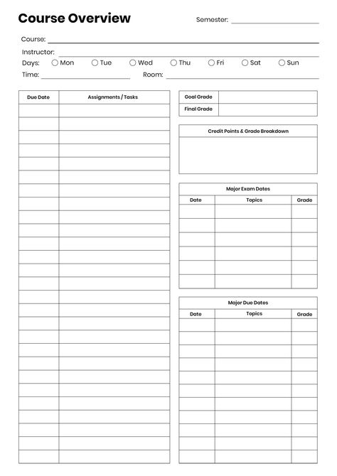 #Organisation #Learning_Module_Design #Note_Taking_Template_Aesthetic #Learning_Tracker Course Overview Template, Learning Module Design, University Printables, Checklist Notebook, Study Planner Free, Course Overview, Module Design, School Study Ideas, Goodnotes Template