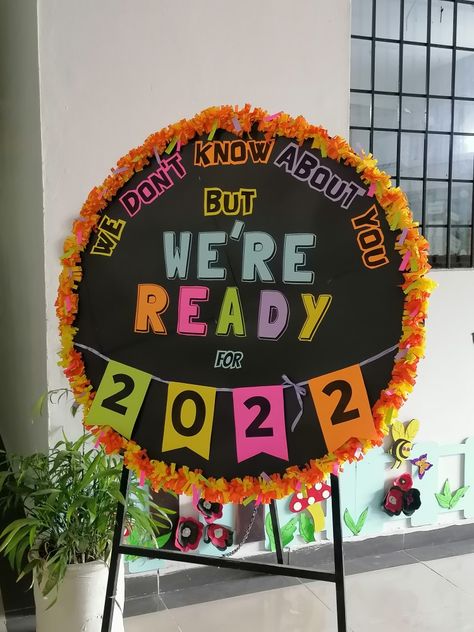 Recitation Competition Decoration, New Year Soft Board Decoration, New Year Notice Board Decoration, School Event Decor, Freshers Day Decoration Ideas, Admission Open Board Decoration, Orientation Day Decoration, Freshers Day Poster, Welcome Board Decoration Ideas