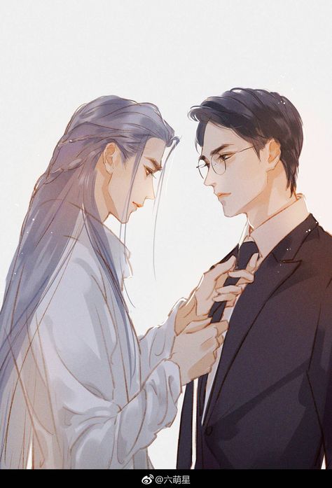 Imgur: The magic of the Internet Zhao Yunlan, Shen Wei, Boy Drawing, Couple Art, Boy Art, Cute Anime Couples, Chinese Art, The Guardian, Manga Art