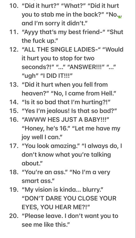 Jealous Dialogue Prompts, Writing Prompts Jealousy, Jealous Writing Prompts, Jealous Prompts, Whump Prompts, Writing Inspiration Characters, Acting Scripts, Story Prompt, Prompts Writing