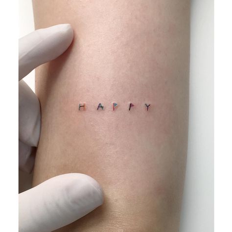 #lettering #happy | Instagram Playground Tattoo, Tattoo On, Tattoos, On Instagram, Instagram