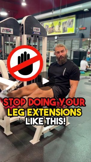 48K views · 279 reactions | ❌Doing leg extensions, but not feeling it in your quads?
.
❗️ Maybe your leg machine or your leg extension machine is garbage! first thing we need to understand when we’re doing the leg extension is that some of these machines are made very poorly where we cannot actually maximize knee flexion.
.
👉so what that means is the machines start you at a point where your quads aren’t fully lengthened, which is a bad thing, especially trying to grow your quads. The other problem we have here is some more advanced machines or pieces of equipment allow you to actually move the back pad fairly back to allow you to get hip extension. Why is this relevant?
.
❗️This is relevant because one of the four quad muscles being the Rectus Femoris crosses over the hip joint where the Leg Extensions Machine, Growing Quads, Grow Your Quads, Leg Extension Machine, Rectus Femoris, Hip Extension, Quad Muscles, Leg Extension, Leg Machines