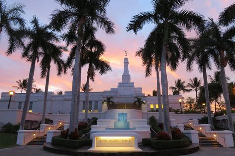 Hawaii Temple Lds, Hawaii Temple Wedding, Hawaii Temple, Lds Temple Pictures, Temple Lds, Temple Pictures, Kona Hawaii, Kailua Kona, Temple Wedding