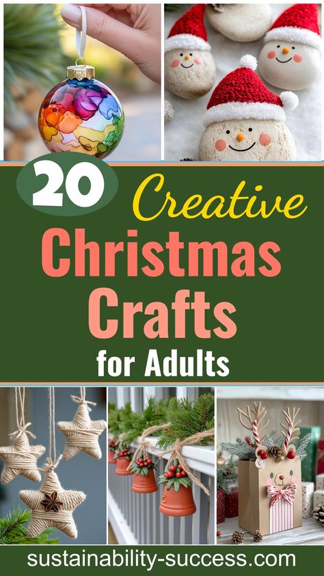 Craft holiday magic with these 20 inventive Christmas projects for 2024. Explore fun ideas that bring joy and festive spirit to your home decorations. Christmas Crafts To Make With A Group, Classy Christmas Crafts For Adults, Christmas Craft For Senior Citizens, Christmas Elderly Activities, Easy Winter Crafts For Seniors, Christmas Crafts For A Group Of Women, Christmas Crafts For Nursing Home Residents, Christmas Crafts For Seniors Easy, Christmas Crafts For Seniors Assisted Living