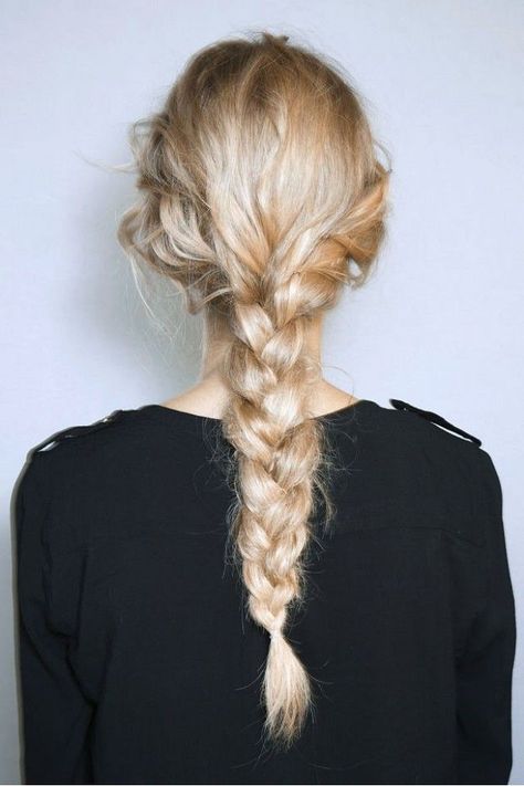 Messy Low Braid 2014 Hair Trends, Trendy We Fryzurach, Hair Colorful, Fishtail Braid, Hot Hair Styles, Sienna Miller, Holiday Hairstyles, Long Blonde, Long Blonde Hair