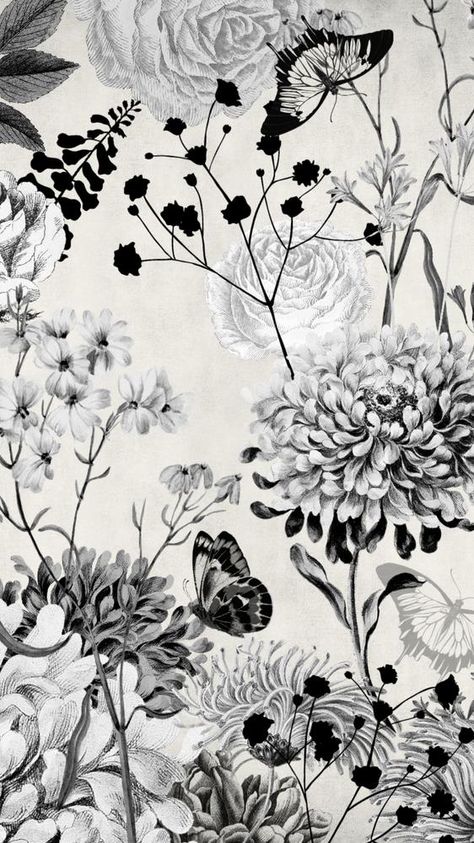 I Phone Wallpaper Black And White, Black White Wallpaper Aesthetic Vintage, Images For Phone Case, Black And White Aesthetic Wallpaper Vintage, Black And White Floral Wallpaper Iphone, Black And White Aesthetic Prints, Flower Wallpaper Black And White, Black And White Flowers Aesthetic, Vintage Wallpaper Black And White