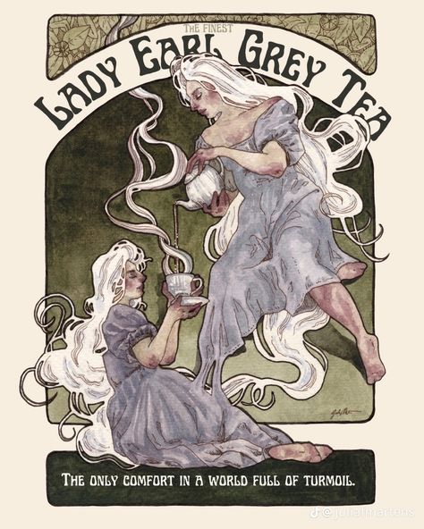 Lady Grey Tea, Tea Print, Grey Tea, Earl Grey Tea, Earl Gray, 5x7 Print, Lady Grey, Earl Grey, 8x10 Print