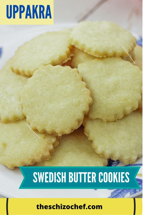 Swedish Cream Cookies, Swedish Butter Cookies, Swedish Butter Cookies Recipe, Potato Cookies, Swedish Treats, Swedish Cookies, Cookies Light, International Desserts, Around The World Food