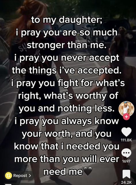 I Pray My Daughter Never Quotes, Never Quotes, Spiritual Attack, Daughter Quotes, Knowing Your Worth, I Pray, I Need You, Daily Affirmations, My Daughter