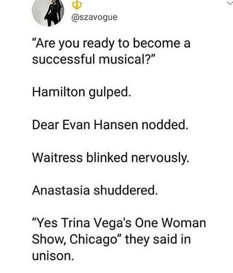 Musical Theatre Humor, Theater Kid Problems, Musical Jokes, Theatre Humor, Theatre Jokes, Famous Musicals, Theatre Problems, Musical Theatre Broadway, Theater Kid