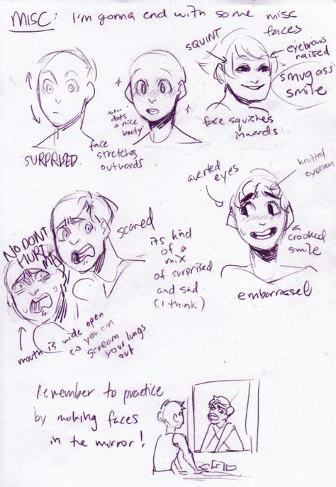 inarina: “ can you tell the exact point in time where I stopped trying to make this into a comprehensible tutorial ahhh but there you go anon! I hope you find this tutorial useful ahah;; I find that... Facial Expression Reference Photography, Expressions Reference, Expressions Art, 얼굴 드로잉, Art Help, Drawing Expressions, Art Poses, Drawing Tutorials, Facial Expressions