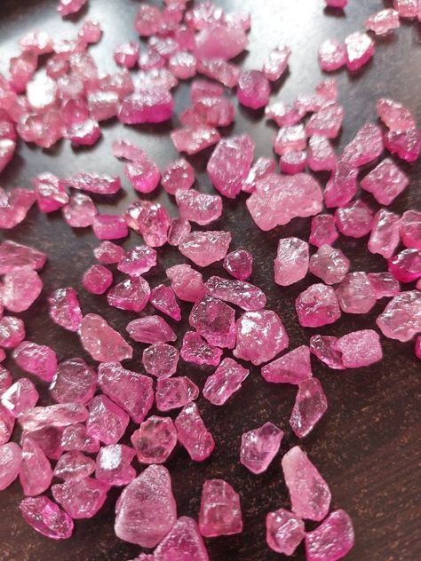 50 Pieces Ruby Rough ~Ruby Gemstone ~Ruby Raw~ Pink Ruby GemStone ~Precious Ruby Rough ~Loose Gemstone~6-10 Mm Raw Ruby, Pink Ruby, Ruby Crystal, Ruby Stone, Spiritual Wisdom, Ruby Gemstone, Natural Ruby, Crystal Gems, Energy Level