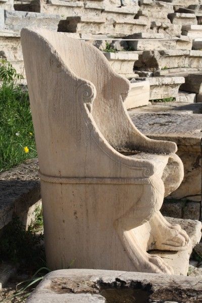 Greece Movie, Stone Chair, Greek Plays, Ancient Greek Theatre, Greece Mythology, Acropolis Of Athens, Ancient Athens, Athens Acropolis, The Acropolis