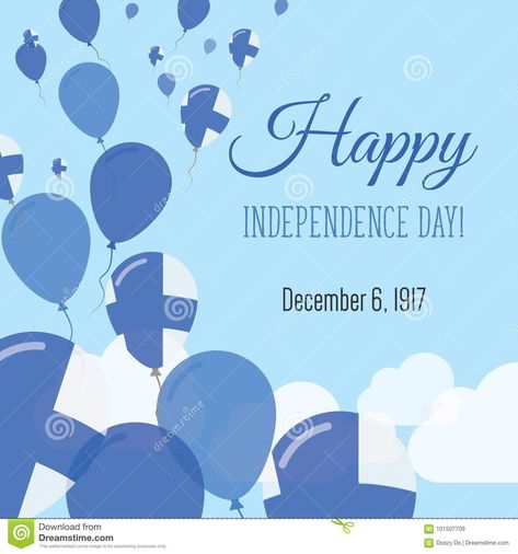 Finnish Independence Day, Finnish Flag, Patriotic Posters, Happy National Day, English Learning, National Day, Learn English, Independence Day, Finland