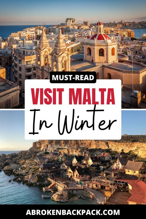 Traveling to Malta during winter? Read our guide to find out what to do in Malta during winter! Our blog post include tips for visiting Malta in wintertime as well as the best things to do while you're there! Start planning your Malta itinerary by reading our blog post today. What To Do In Malta, Malta Things To Do, Malta With Kids, Malta In Winter, Things To Do In Malta, Malta Winter, Malta In December, Malta In March, Malta In November