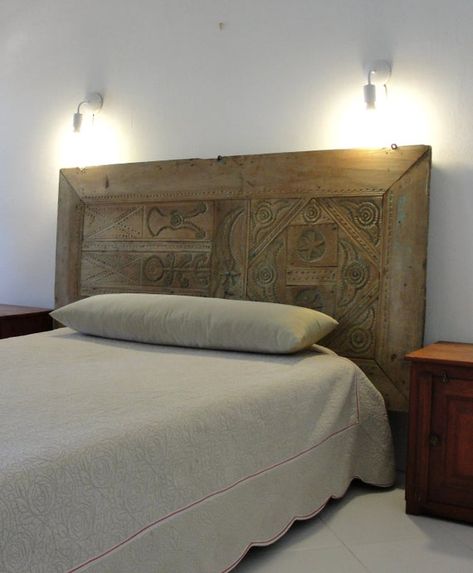 Door bed headboard