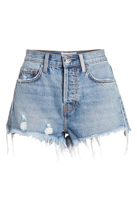 And Now, the Cutest Denim Shorts for a Spring Getaway Outfit Png, Denim Cutoff Shorts, Denim Cutoffs, Dream Clothes, Jeans Shorts, Capsule Wardrobe, Clothing Items, Trendy Outfits, Stylish Outfits