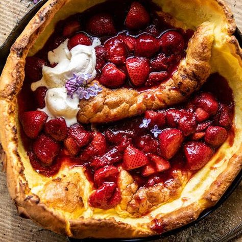 Half Baked Harvest Recipes, Summer Breakfast, Harvest Recipes, Half Baked, Dutch Baby, Half Baked Harvest, Breakfast Brunch Recipes, Strawberry Jam, Brunch Recipes