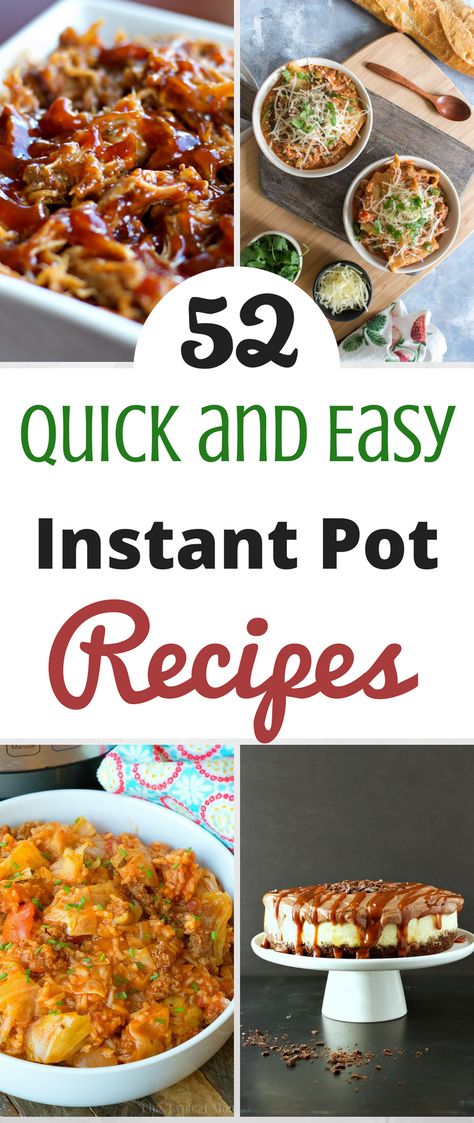 52 Quick and Easy Instant Pot Recipes Easy Pulled Pork Recipe, Baked Meatball Recipe, Easy Pulled Pork, Pampered Chef Recipes, Slider Recipes, Easy Instant Pot Recipes, Instapot Recipes, Instant Pot Pressure Cooker, Pressure Cooker Recipes