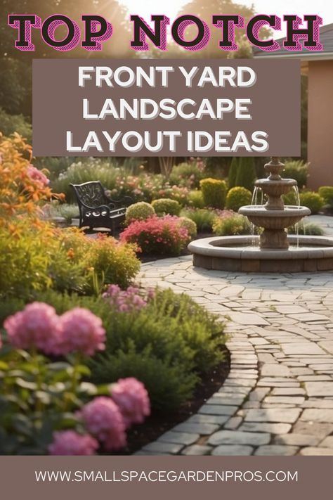 Elevate your home's curb appeal with our expertly curated front yard landscape layout ideas! 🌳 Discover creative designs and expert tips to enhance your outdoor space effortlessly, from charming pathways to lush greenery and focal points. Whether you're looking to create a welcoming entrance or a picturesque garden, our guide has everything you need to transform your front yard into a stunning showcase. #FrontYard #LandscapeDesign #CurbAppeal #HomeImprovement #OutdoorLiving #GardenInspiration Outside Front Yard Ideas, Front Yard Landscaping New York, Yard Design Ideas Layout, Front Garden Ideas Modern, Non Grass Front Yard, Front Yard Landscaping Southern Ca, Front Landscape Design Layout, Hardscape Front Yard Curb Appeal, Front Yard Landscaping With Fence