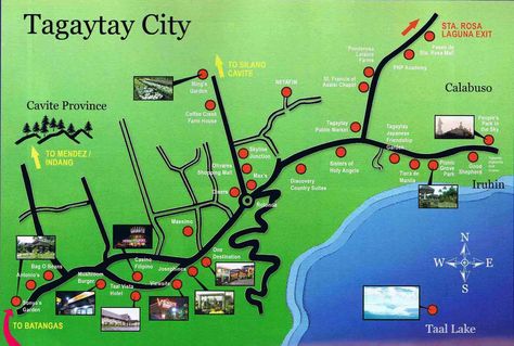 map of tagaytay :) Diversity Quotes, Philippine Map, Condo Ideas, Tagaytay, Public Market, Travel Brochure, St Francis, Best Places To Travel, City Map