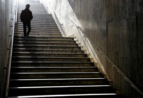 Walking Down Stairs Drawing, Stairs Drawing Reference, Stairs Reference, Stairs Drawing, Walking Down Stairs, Walking Silhouette, How To Draw Stairs, Person Walking, Pictures To Paint